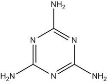 三聚氰胺结构式